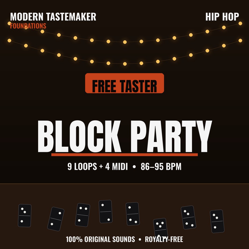 BLOCK PARTY TASTER — Free Hip Hop Loops + MIDI cover art